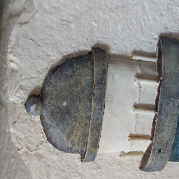 Faith Rollins By the Sea Harlequin Lighthouse Stepping Stone Hanging Wall Plaque - Picture 2 of 7